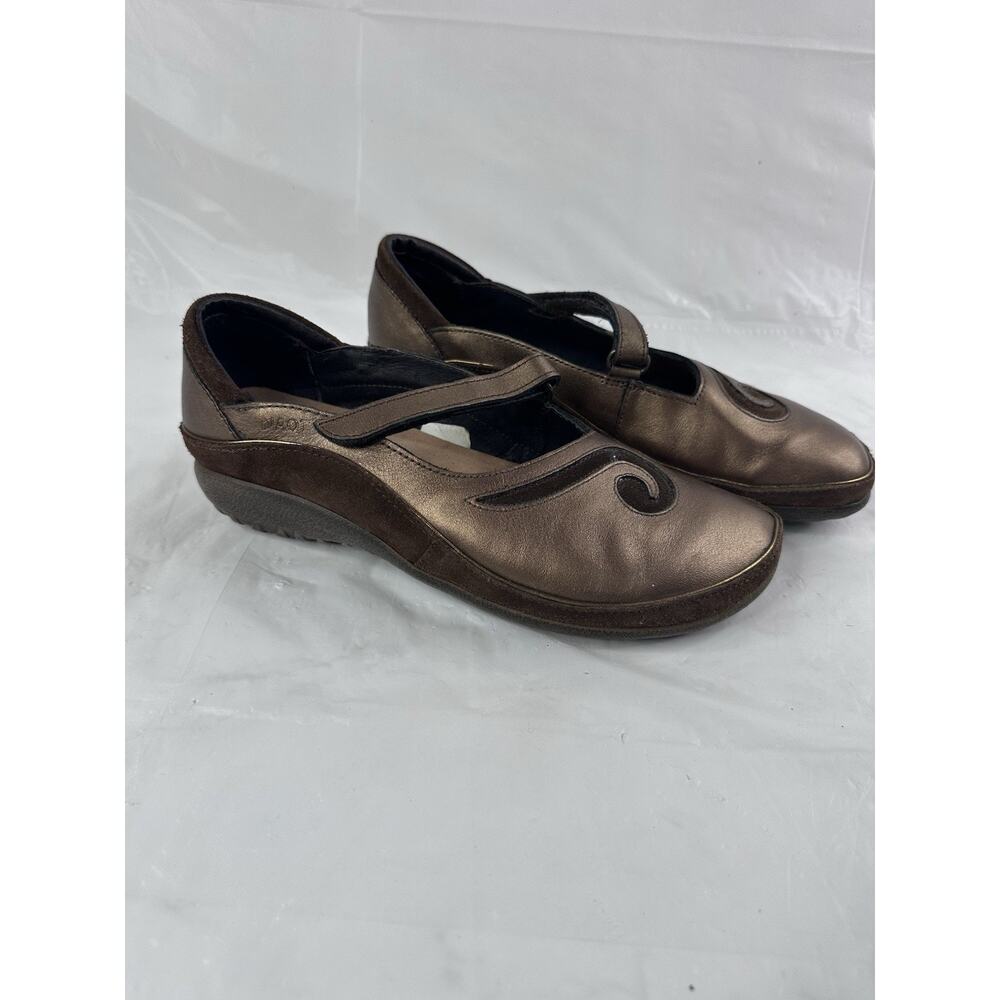 NAOT Shoes Matai Mary Jane Flats Womens 39 US 8-8.5 Leather Swirl Comfort